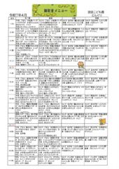 R7、4月離乳食メニューのサムネイル